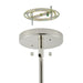 Thesis - 206934A - Eight Light Chandelier - Florian - Polished Nickel, Clear