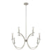 Thesis - 206934A - Eight Light Chandelier - Florian - Polished Nickel, Clear