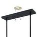 Thesis - 206938A - LED Linear Pendant - Grazia - Matte Black/Brushed Gold