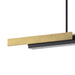 Thesis - 206938A - LED Linear Pendant - Grazia - Matte Black/Brushed Gold