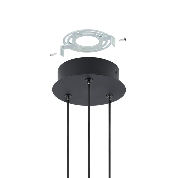 Thesis - 206939A - LED Pendant - Grazia - Matte Black/Brushed Gold