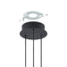 Thesis - 206939A - LED Pendant - Grazia - Matte Black/Brushed Gold