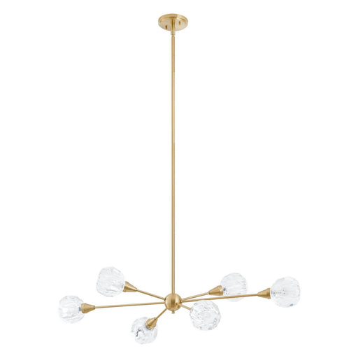 Thesis - 206943A - Six Light Pendant - Helena - Brushed Gold