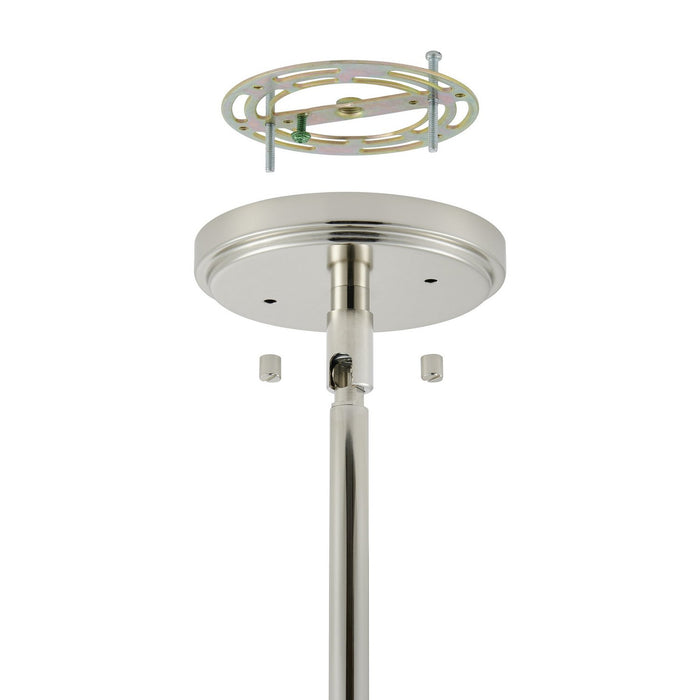 Thesis - 206944A - Six Light Pendant - Helena - Polished Nickel