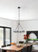 Thesis - 206953A - Six Light Chandelier - Jared - Matte Black