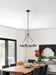 Thesis - 206953A - Six Light Chandelier - Jared - Matte Black