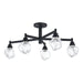 Thesis - 206964A - Five Light Semi-Flush Mount - Lillyanna - Matte Black