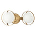 Thesis - 206971A - Two Light Vanity - Parker - Champagne Gold