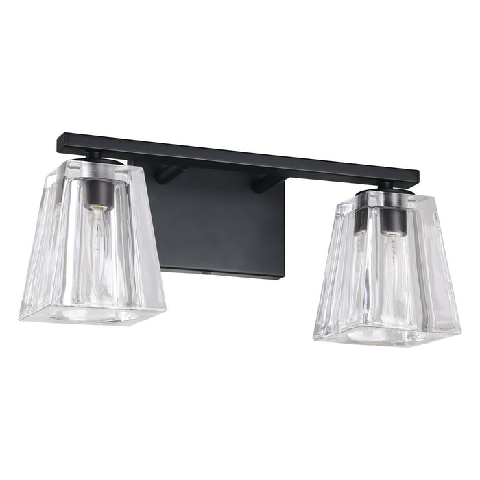 Thesis - 206983A - Two Light Vanity - Valentin - Matte Black