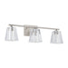 Thesis - 206992A - Three Light Vanity - Valentin - Brushed Nickel
