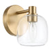Thesis - 206998A - One Light Wall Sconce - Valentina - Champagne Gold, Clear