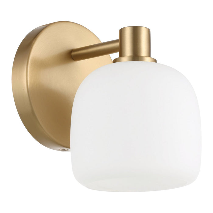 Thesis - 206999A - One Light Wall Sconce - Valentina - Champagne Gold, Etched Opal