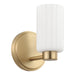 Thesis - 207026A - One Light Wall Sconce - Bedminster - Champagne Gold, Opal Ribbed