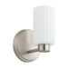 Thesis - 207028A - One Light Wall Sconce - Bedminster - Brushed Nickel, Opal Ribbed