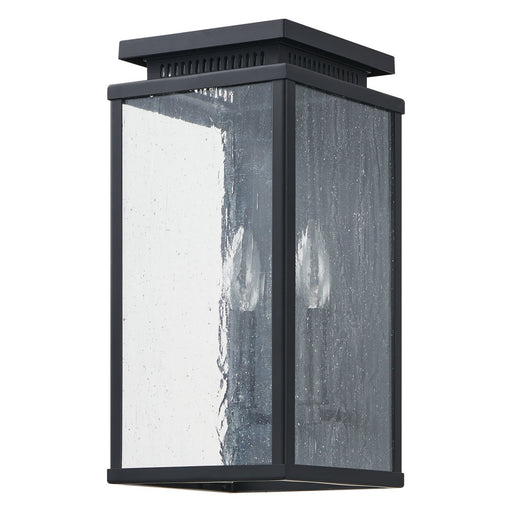 Overton Two Light Exterior Wall Sconce Matte Black
