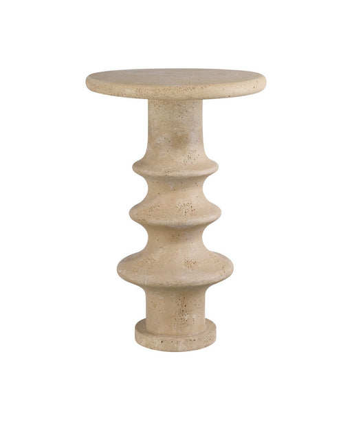 Currey and Company - 3000-0321 - Accent Table - Rollins - Beige