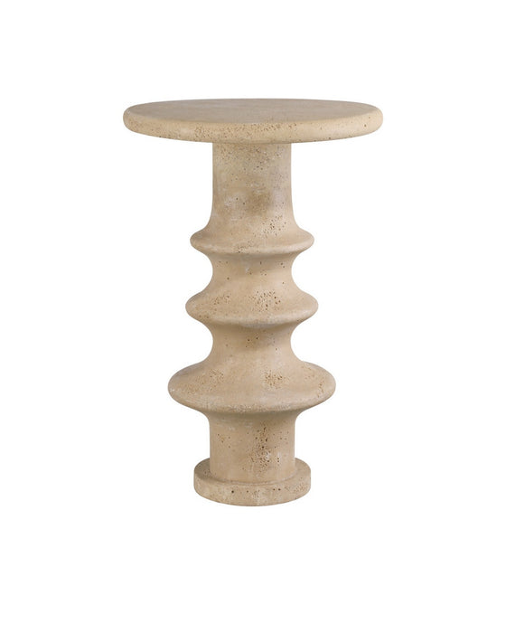 Currey and Company - 3000-0321 - Accent Table - Rollins - Beige