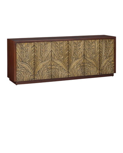 Jardin Credenza Walnut/Antique Brass