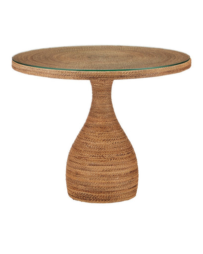 Dominica Entry Table Natural/Clear