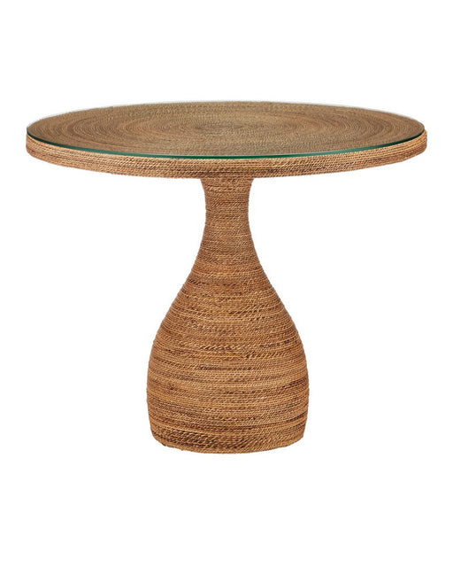 Currey and Company - 3000-0331 - Entry Table - Dominica - Natural/Clear