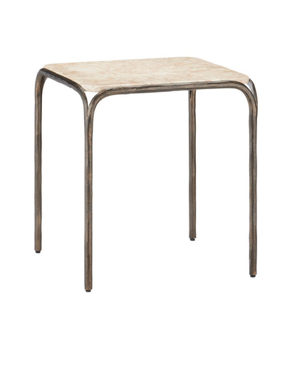 Crema Side Table Natural/Bronze