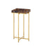 Currey and Company - 4000-0226 - Accent Table - Casey - Natural/Brass