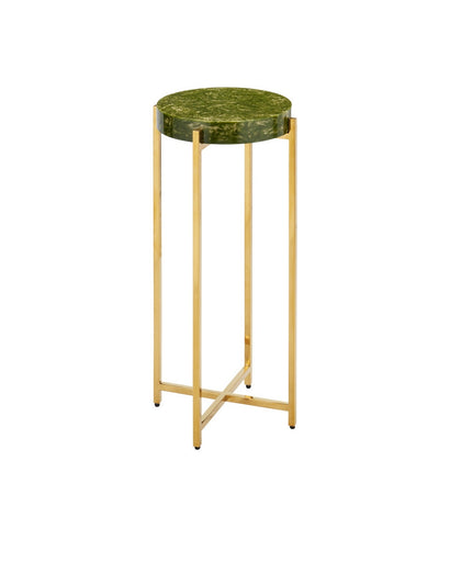 Rina Drinks Table Green/Brass