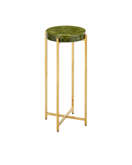 Currey and Company - 4000-0228 - Drinks Table - Rina - Green/Brass