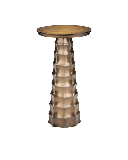 Gridiron Drinks Table Antique Brass