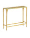 Currey and Company - 4000-0232 - Console Table - Honeycomb - Gold/Clear