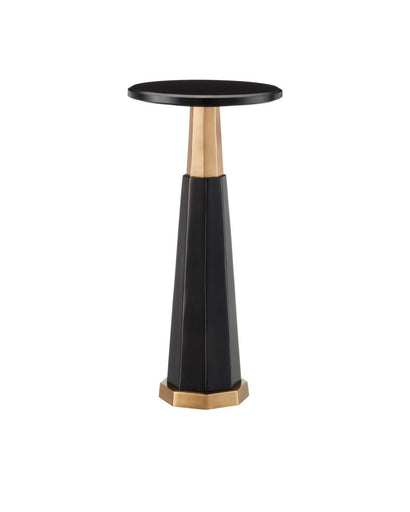 Gieves Drinks Table Black/Bronze/Antique Brass