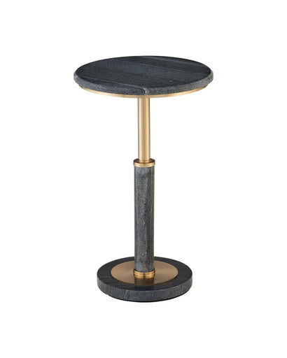 Miles Accent Table Natural/Polished Brass