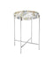 Currey and Company - 4000-0242 - Accent Table - Freya - Natural/Nickel