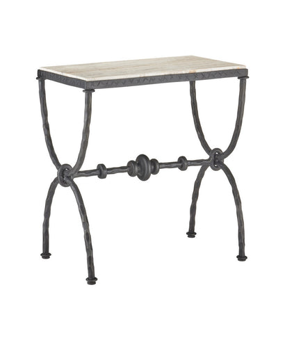 Agora Side Table Natural/Rustic Bronze