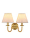 Currey and Company - 5000-0274 - Two Light Wall Sconce - Adala - Natural/Brushed Brass