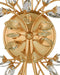 Currey and Company - 5000-0275 - Two Light Wall Sconce - Forget-Me-Not - Clear/Chinois Gold Leaf