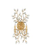 Currey and Company - 5000-0275 - Two Light Wall Sconce - Forget-Me-Not - Clear/Chinois Gold Leaf