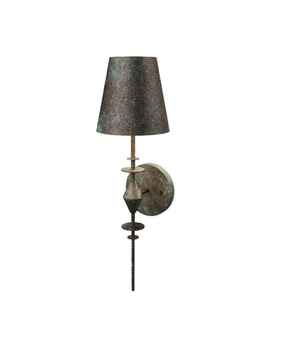 Anselm One Light Wall Sconce Verde Bronze/Contemporary Gold