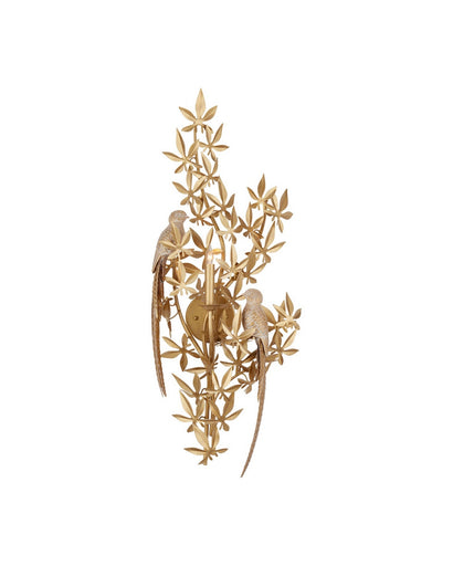 Aviary One Light Wall Sconce Swedish Gold