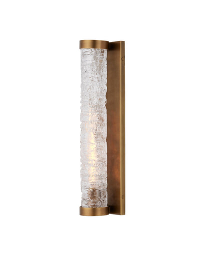 Busby One Light Wall Sconce Clear/Brushed Brass