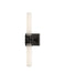 Currey and Company - 5800-0071 - Two Light Wall Sconce - Brietta - Opaque White/Oil Rubbed Bronze