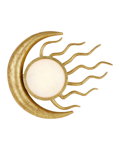 Tona LED Wall Sconce Gold Leaf/White