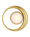 Currey and Company - 5900-0059 - LED Wall Sconce - Muluk - Gold Leaf/White
