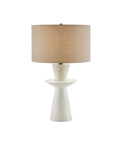 Cantata One Light Table Lamp Off-White Distressed