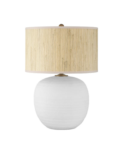 Zena One Light Table Lamp Textured White