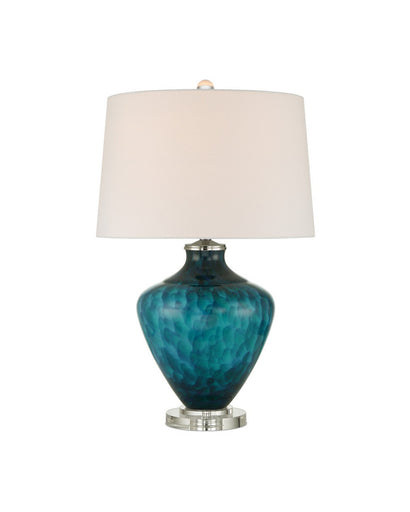 Sapphire One Light Table Lamp Blue/Clear