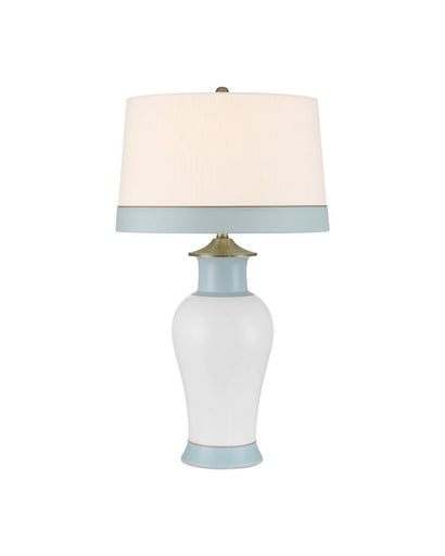 Kora One Light Table Lamp White/Light Blue