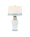 Currey and Company - 6000-1026 - One Light Table Lamp - Kora - White/Light Blue