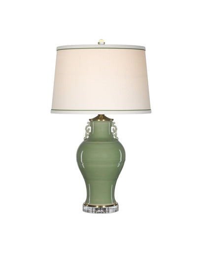 Londonderry One Light Table Lamp Green/Clear