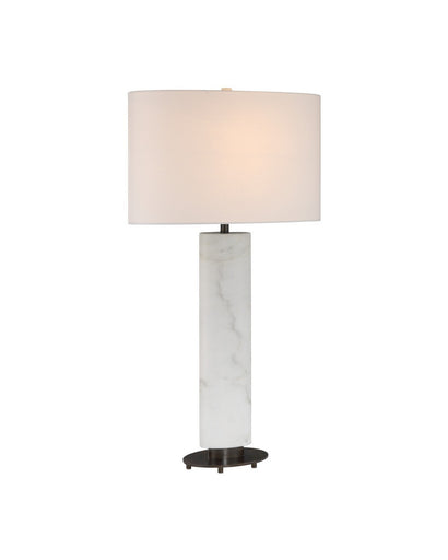 Stanhope One Light Table Lamp White/Bronze